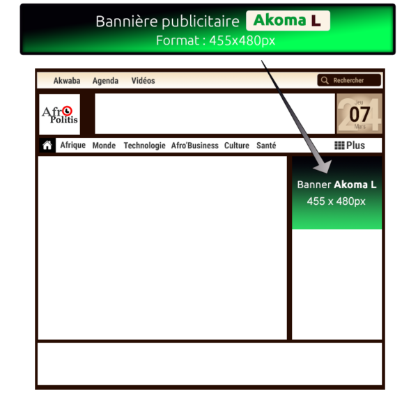 Bannière Akoma® L - 455x480px