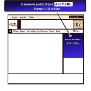 Bannière Akoma® XL - 455x580px
