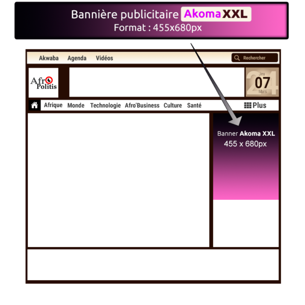 Bannière Akoma® XXL - 455x680px