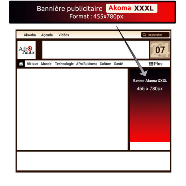Bannière Akoma® XXXL - 455x780px